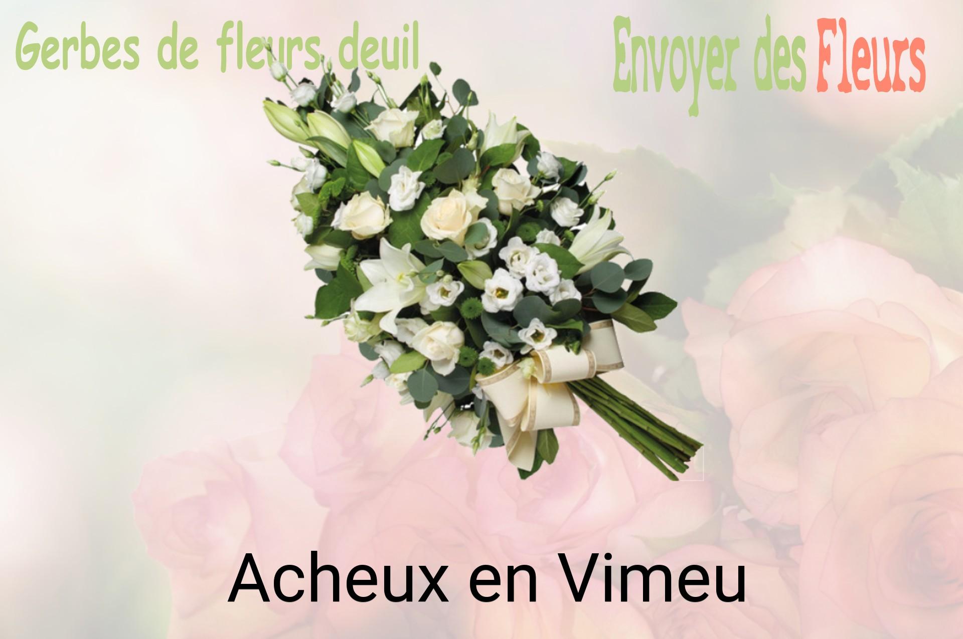 Gerbe de fleurs de deuil livrée à Acheux-en-Vimeu